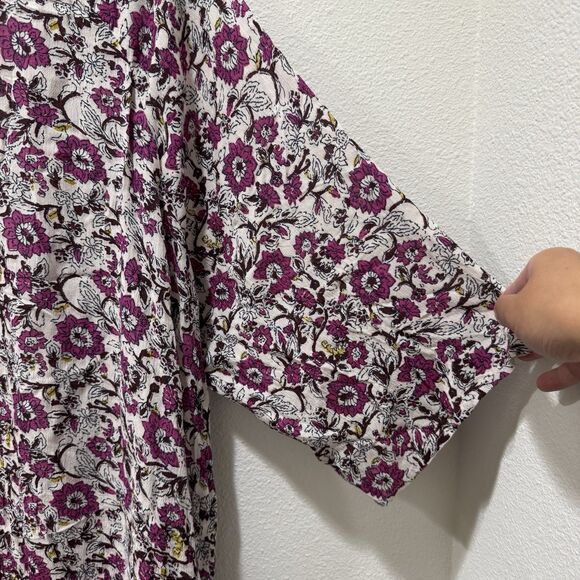 BILLABONG Dazed Dreamer Printed Kimono Open Coverup Floral Teal Sz M L NEW - Picture 8 of 10